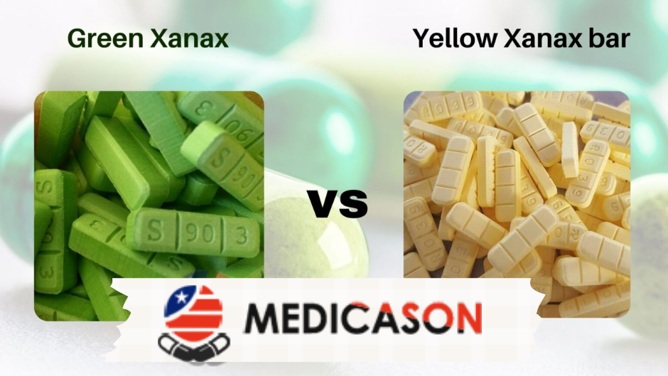 Green xanax vs. Yellow xanax bar R039